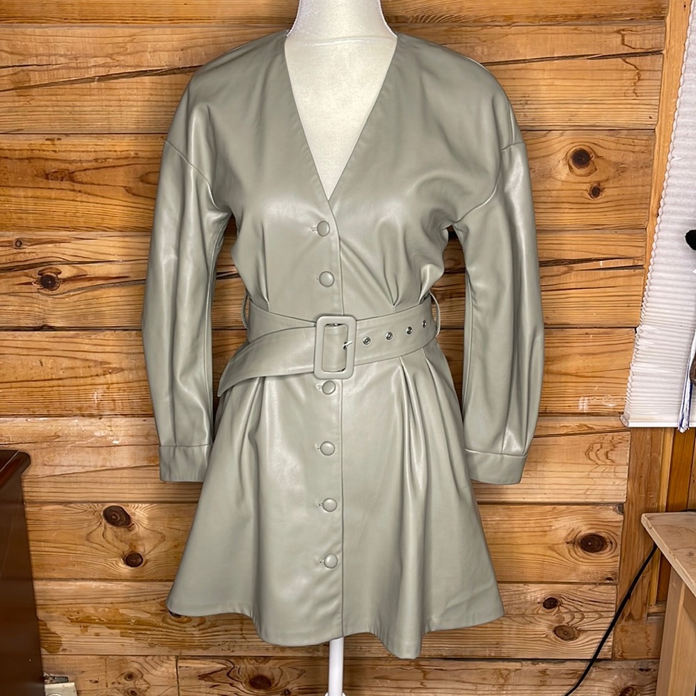 Zara Button Up Belted Jacket Extra Small - image 1